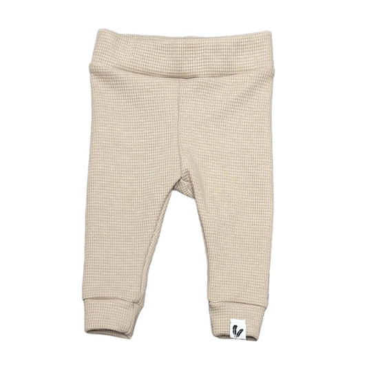 Newborn Broekje Wafelstof Feathers - Donkerbeige