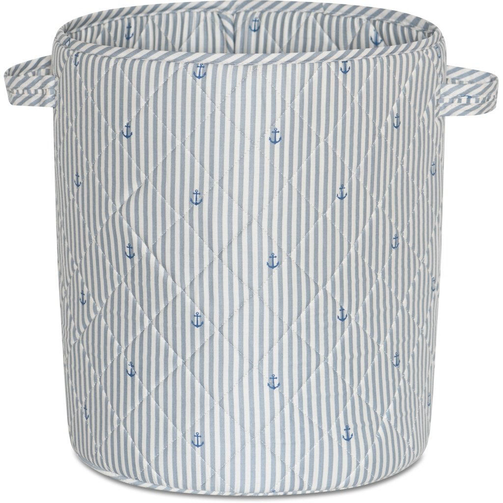 Moe gewatteerde opbergmand-groot- stripe-anchor