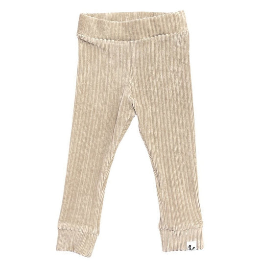 Baby Broekje Ribfluweel Feathers - Zand
